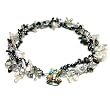 HinsonGayle DIVA Collection "Madeline" Double-Strand White Keshi and Black Cultured Pearl Necklace