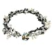 HinsonGayle DIVA Collection "Madeline" Double-Strand White Keshi and Black Cultured Pearl Necklace