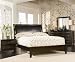 Cappuccino Platform Queen Size Bed with Beautiful Cappuccino Finish
