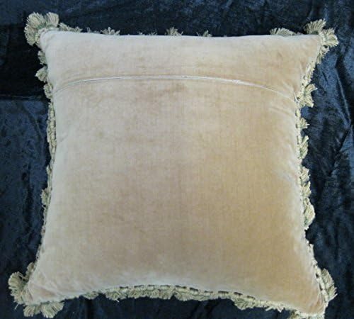 Gerry Nichols Monkey in Palm Tree Aubusson Pillow 20 x 20 Inches Old World Style