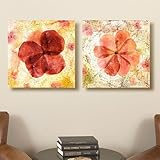 IMAGE OF Set of 2 Delicate Blossoms 16in x 16in Canvas Wrap