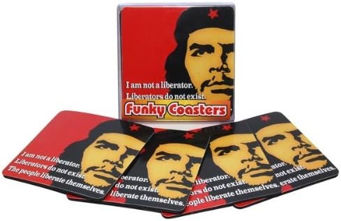CHE GEUVARA FUNKY PACK OF 4 COASTERS BRAND NEW FUN RETRO GIFT