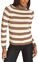 IZOD Women's Long Sleeve Two Color Raglan Turtle Neck