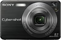 Sony Cybershot DSCW130/B 8.1MP Digital Camera with 4x Optical Zoom with Super Steady Shot (Black)