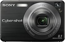 Sony Cybershot DSCW130/B 8.1MP Digital Camera with 4x Optical Zoom with Super Steady Shot (Black)