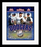 Rafael Furcal, Nomar Garciaparra and Jeff Kent Los Angeles Dodgers MLB 2007 Big 3 Framed 8 x 10
