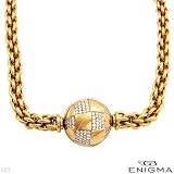 Enigma By BULGARI! Made in Italy Luxury Necklace with 3.41ctw Super CleanEF/VVS Diamonds Made of 18K Yellow Gold