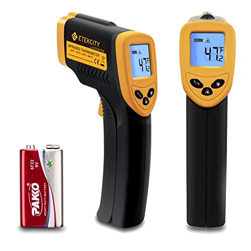 Etekcity Lasergrip 774 Non-contact Digital Laser Infrared Thermometer, Yellow and Black Etekcity Lasergrip 774 Non-contact Digital Laser Infrared Thermometer, Yellow and Black