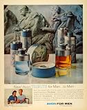 1963 Ad Avon Mens Fragrances Colognes After Shave Bottles Golden Age Greece - Original Print Ad