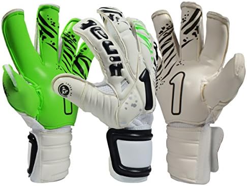 Rinat Goalkeeper Glove Asimetrik 16 Duo Spine (White/Black/Green, 9)