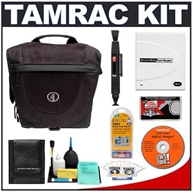 Tamrac 3537 Express 7 Camera Bag (Black) + Accessory Kit for Canon Rebel XSi, XS, T1i, XTi, 40D, 50D, Nikon D40, D60, D5000, D90, D300, D700, Olympus Evolt E-30, E-450, E-520, E-620, and Sony Alpha A200, A300, A350, A700 Digital SLR Cameras