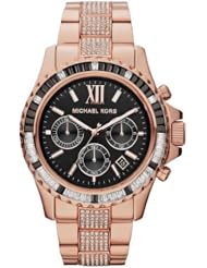 Michael Kors MK5875 Everest Rose Gold Tone Glitz Bracelet Womens Watch