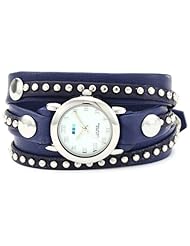 La Mer Collections Womens LMSW6002 Bali Stud Collection Croatian Blue Bali Watch