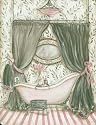 Art Poster Print - Fanciful Bathroom II - Artist: Kate Mcrostie - Poster Size: 8 X 10 inches