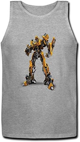 Liveby Men Transformers Brand Design Sleeveless Tank Tops X Large Grey