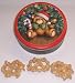 Gourmet Food : Scott's Cakes 1 lb. White Chocolate Covered Pretzel with Peanut Butter Chips in a Teddy Bear Tin