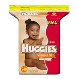 Huggies Natural Care Baby Wipes Refills, Scented, 240-Count Packages (Pack of 3) (720 Wipes)