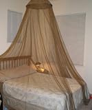 OctoRose ® Brown Hoop Bed Canopy Mosquito Net Fit Crib, Twin, Full, Queen, King
