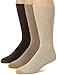 Gold Toe Men's Uptown Crew Socks, 3-Pairs, Brown, Large