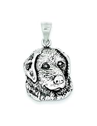 Sterling Silver Antiqued Labrador Retreiver Dog Charm