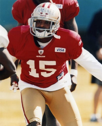 MICHAEL CRABTREE SAN FRANCISCO 49ERS 8X10 HIGH GLOSSY SPORTS ACTION PHOTO (N)
