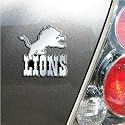 Detroit Lions Chrome Auto Emblem