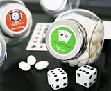 Baby Keepsake: A Lucky Pair Vegas Themed Candy Jars (Set of 24)