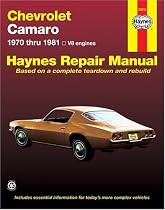 Chevrolet Camaro V-8, 1970-81 Owner's Workshop Manual