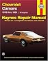 Chevrolet Camaro V8: 1970 thru 1981 (Haynes Manuals)