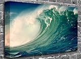 Kamoana Wave Tides Ocean Sea River Beach Canvas Art Canvas Print Print Picture Size: (36