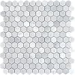 CARRERA HEXAGON HONED MARBLE MOSAIC 1"
