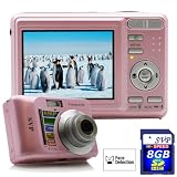 SVP XThinn8350 Pink 8MP 2.5 LCD Digital Camera, 3x Optical zoom (SVP 8GB High Speed SD memory card included)