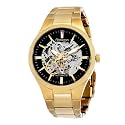 Armitron Men's Automatic Gold-Tone Skeleton Dial Watch #204453BKGP