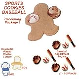 Baseball Cakes Cookies Do It Yourself Cookies Decorating Pkg. 1 14 Pieces Total by CakeWorks