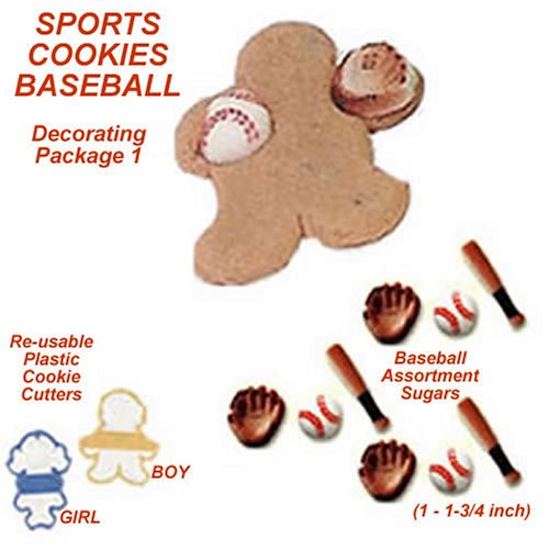 Baseball Cakes Cookies - Do-It-Yourself Cookies Decorating Pkg. 1 SAVE $0.62 by Lucks, Wilton