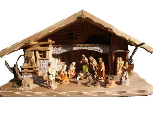 Große Weihnachtskrippe mit /ohne