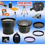 3x Telephoto & Wide Angle Macro Lens 2GB Ultimate Accessory Kit for Fuji Finepix S3000 S3100 S3800 S5100 S5000 S5200 S5500 S5600