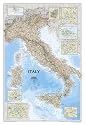 Map of Italy Maps Art Poster Print, 24x35