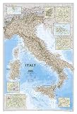 Map of Italy Maps Art Poster Print, 24x35