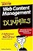 Book Web Content Management for Dummies