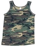Kids Camouflage Tank Tops Woodland Camo