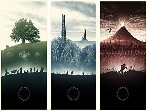 Kumax Map Of Middle Earth The Lord Of The Rings Fabric Canvas Cloth Poster Print For Bar Office Room Wall Print Decor (8.26x11.69inch 12x15.98inch 14x17.99inch )