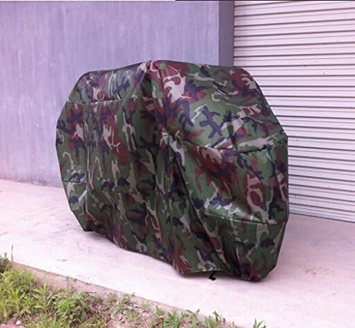 FLD Motorcycle Bike Moped Scooter Cover Waterproof Rain UV Dust Prevention Dustproof Covering (CAMO, XL)