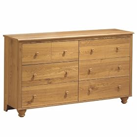 South Shore Furniture, River Valley Collection, Double Dresser, Golden Oak