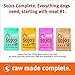 SOJOS Complete Grain Free Freeze-Dried Lamb Raw Natural Dry Dog Food Mix, 8-Pound Bag