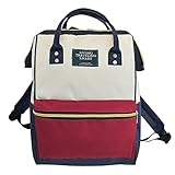 【Grandir】 がまぐち リュック レディース 大人可愛い マザーズバッグ 大容量 通勤 通学 選べるカラー11色 (トリコロール)