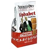 Newmans Own Organics Alphabet Cookies, Cinnamon Graham, 10-Ounce Bags (Pack of 12)