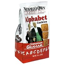 Newman's Own®Organics Alphabet Cookies, Cinnamon Graham, 10-Ounce Bags (Pack of 12)