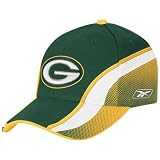 Reebok Green Bay Packers Green Team Color Wave Adjustable Hat