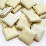 モザイクタイル ２２．５mm角 アイボリー ２４ピース入り クラフトタイル